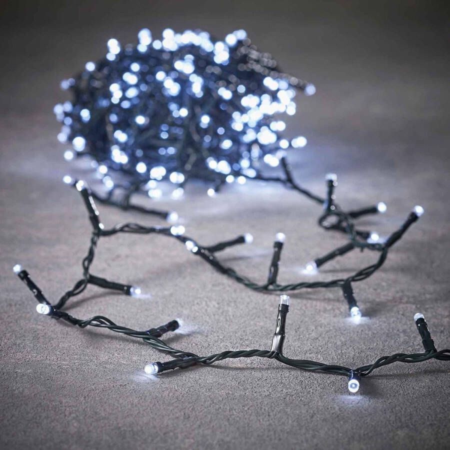 Luca lighting kerstverlichting lichtsnoer ook voor buiten 360 lampjes wit 1440 cm basic WIT