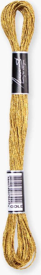 Luca-S Metallic PURE GOLD borduurgaren streng van 8 meter