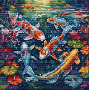 Luca-S Borduurpakket The Aquarium Het Aquarium BU5030 telpatroon om zelf te borduren