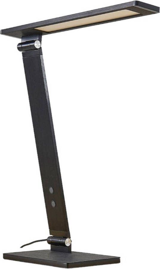 Lucande LED bureaulamp- met dimmer 1licht aluminium H: 40 cm zwart Inclusief lichtbron