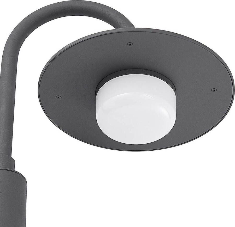 Lucande Tuinpad verlichting 1licht aluminium kunststof H: 88 cm GX53 donkergrijs (RAL 840-M)