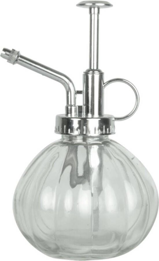 Esschert Design plantenspuit vernevelaar helder glas zilver 15.5 cm
