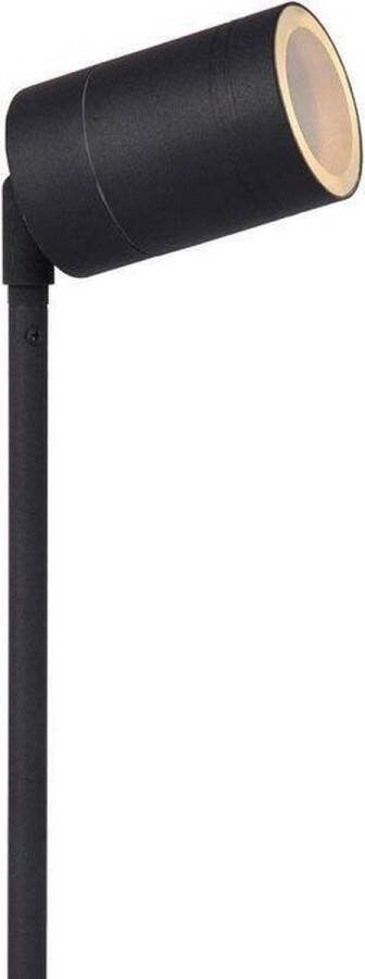 Lucide ARNE-LED Tuinspot Buiten Ø 6 3 cm LED GU10 1x5W 2700K IP44 Zwart