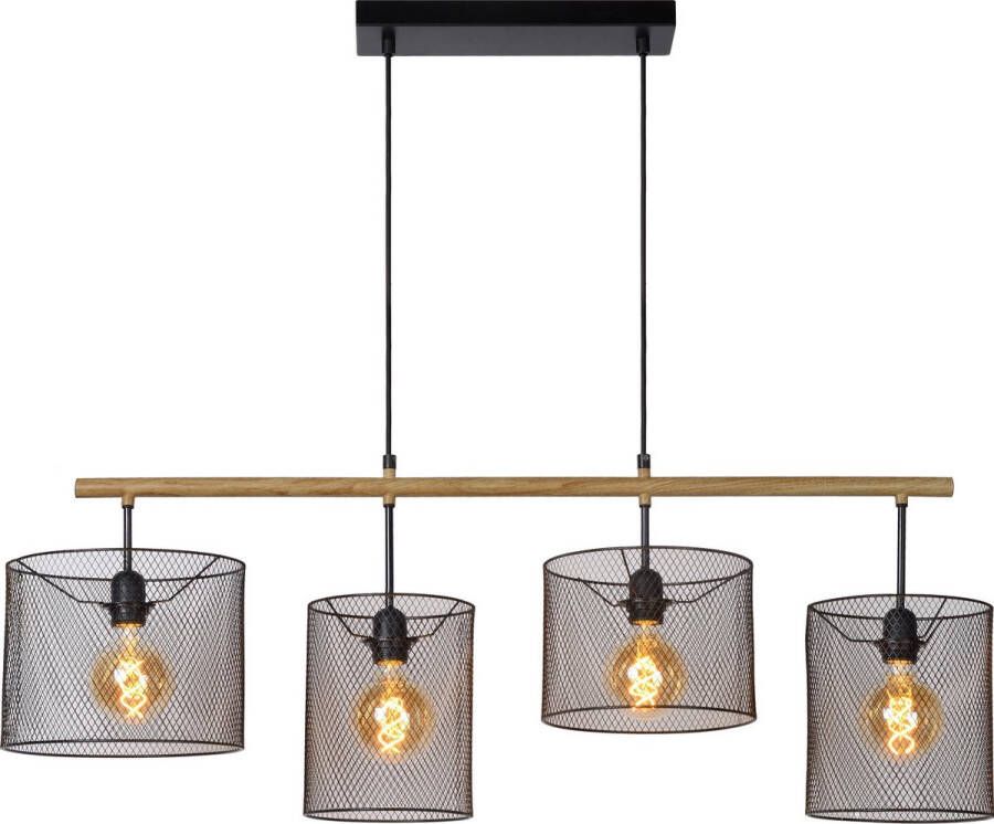 Lucide  BASKETT Hanglamp - Zwart