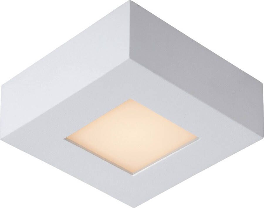 Lucide BRICE-LED Plafonnière Badkamer LED Dimb. 1x8W 3000K IP44 Wit