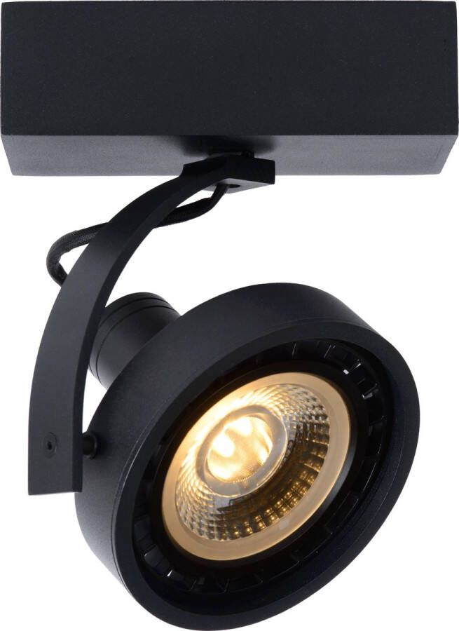 Lucide DORIAN Plafondspot LED Dim to warm GU10 1x12W 2200K 3000K Zwart