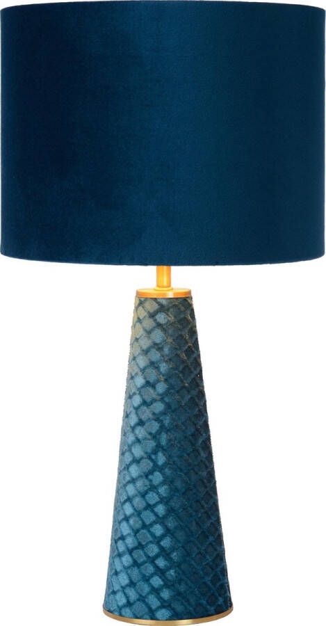 Lucide EXTRAVAGANZA VELVET Tafellamp 10501 81 (Kleur: turquoise)