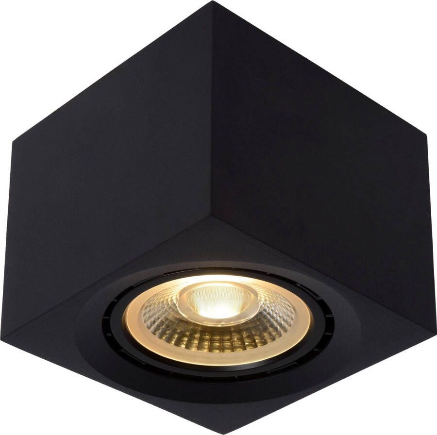 Lucide Fedler Plafondspot Led Dim To Warm Gu10 1x12w 2200k 3000k Zwart