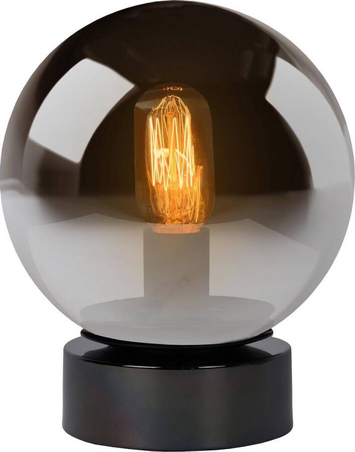 Lucide Tafellamp Jorit Gerookt Glas Ø20cm E27 60w