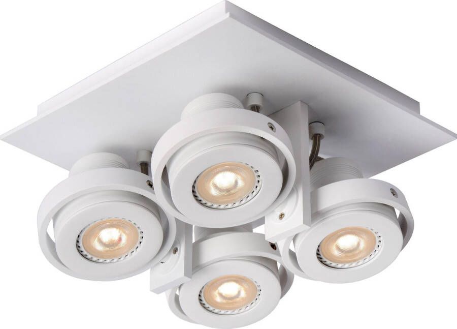 Lucide LANDA Plafondspot LED Dim to warm GU10 4x5W 2200K 3000K Wit