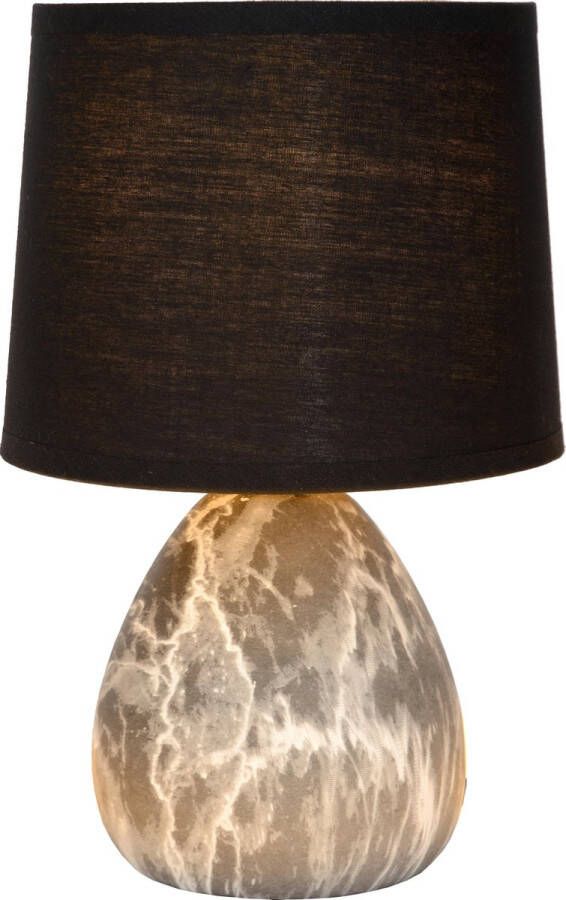 Lucide Marmo Tafellamp Ø 16 Cm 1xe14 Zwart