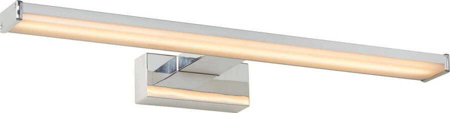 Lucide ONNO Spiegellamp Badkamer LED 1x8W 3000K IP44 Mat chroom