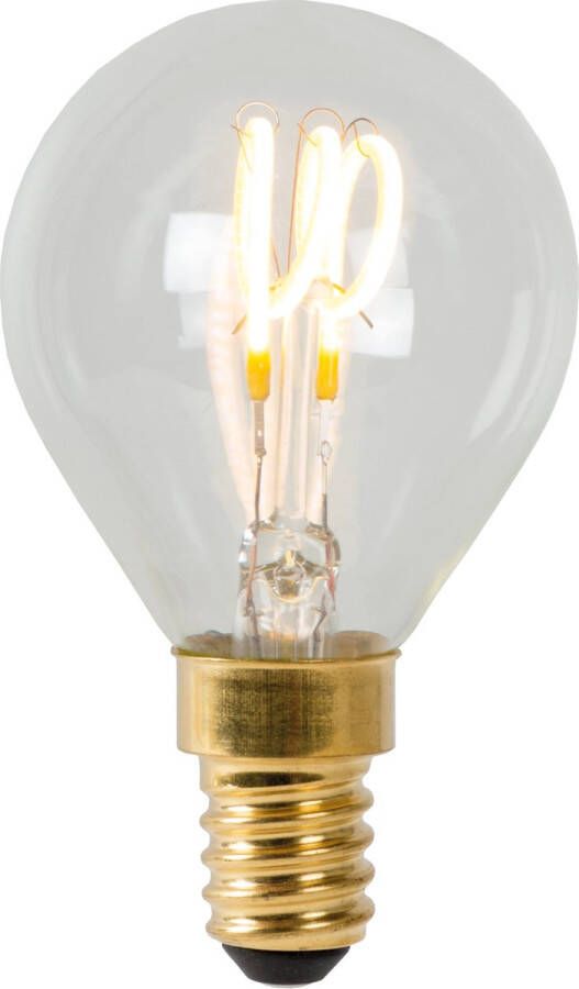 Lucide P45 Filament lamp Ø 4 5 cm LED Dimb. E14 1x3W 2700K Transparant