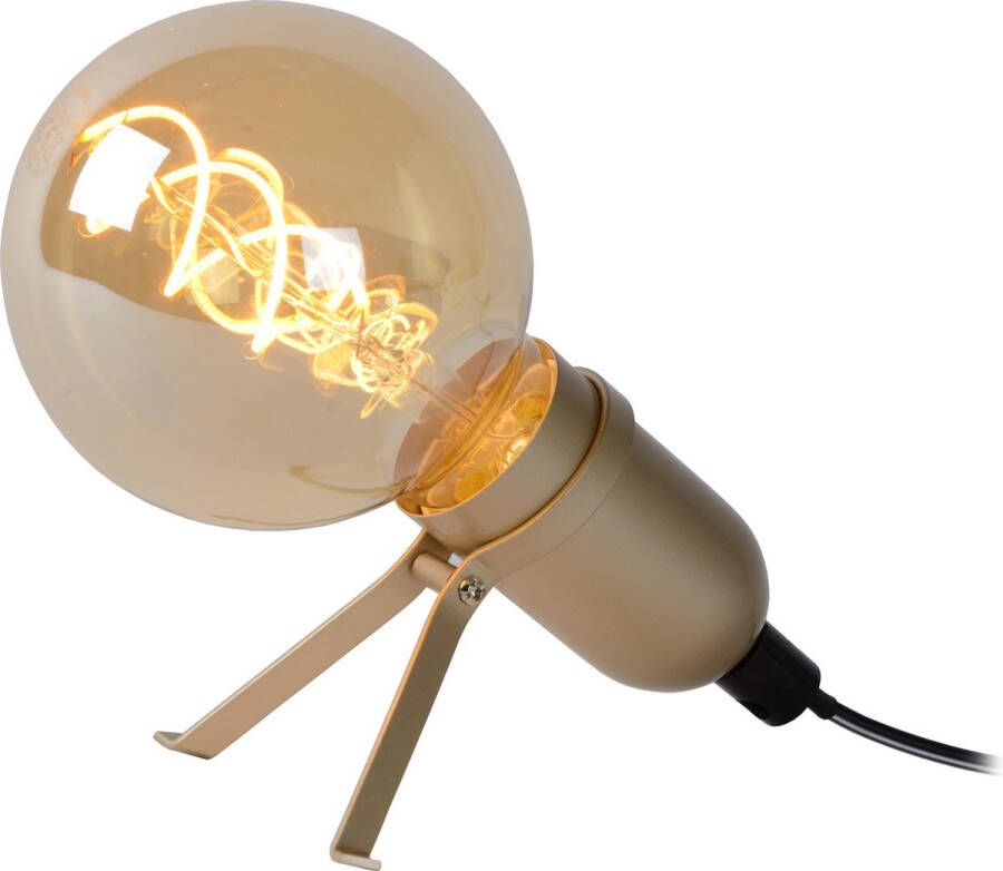 Lucide PUKKI Tafellamp LED E27 1x5W 2200K Mat Goud Messing