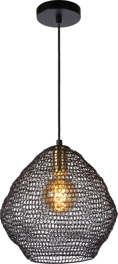 Lucide hanglamp Saar zwart Ø28 cm Leen Bakker