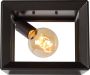 Lucide Thor Stalen frame plafondlamp 1 lichts iron grey Industrieel - 2 jaar garantie - Thumbnail 1