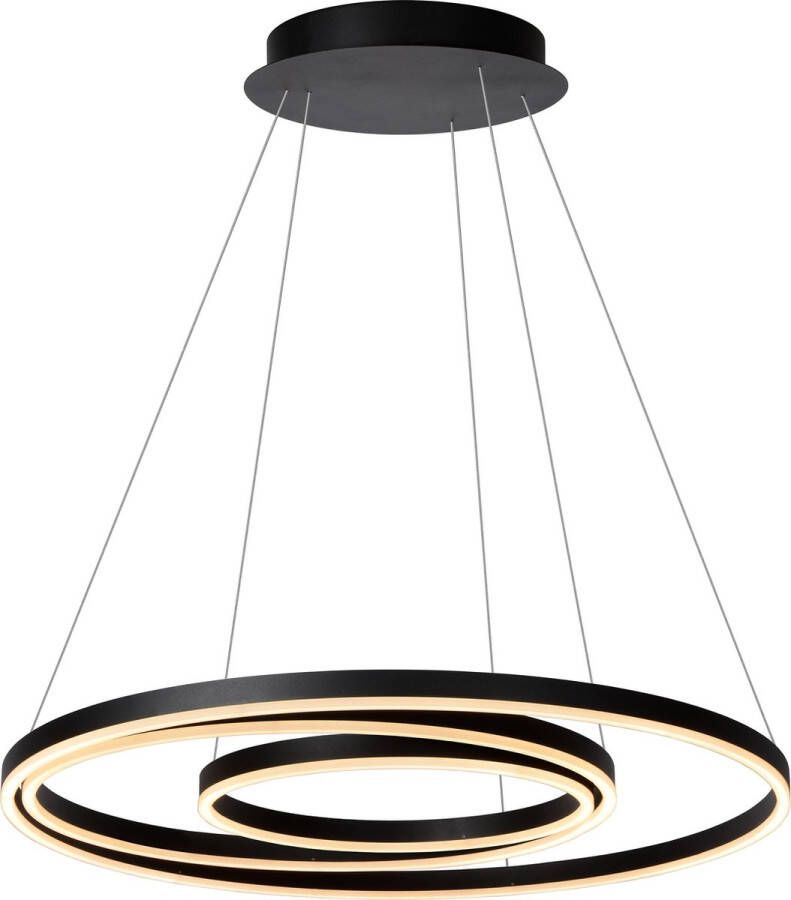 Lucide TRINITI Hanglamp Ø 80 cm LED Dimb. 3000K Zwart