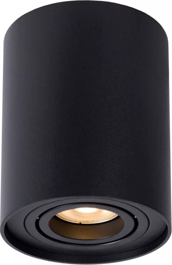 Lucide TUBE Plafondspot Ø 9 6 cm GU10 Zwart