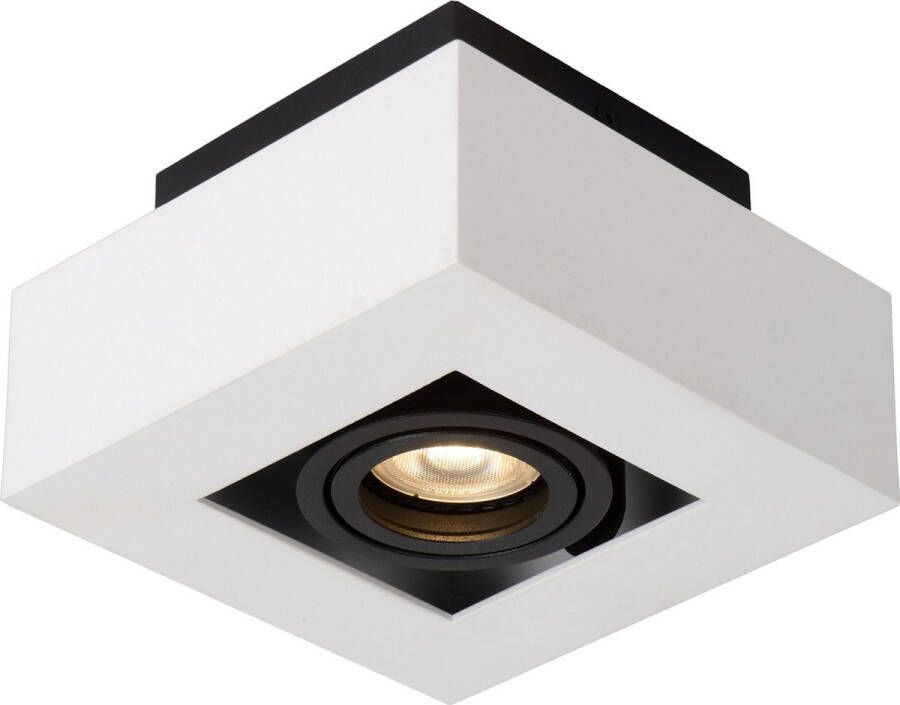 Lucide XIRAX Plafondspot LED Dim to warm GU10 1x5W 3000K 2200K Wit