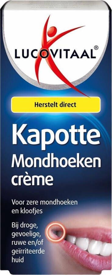 Lucovitaal 3x Kapotte Mondhoeken Creme 15 ml