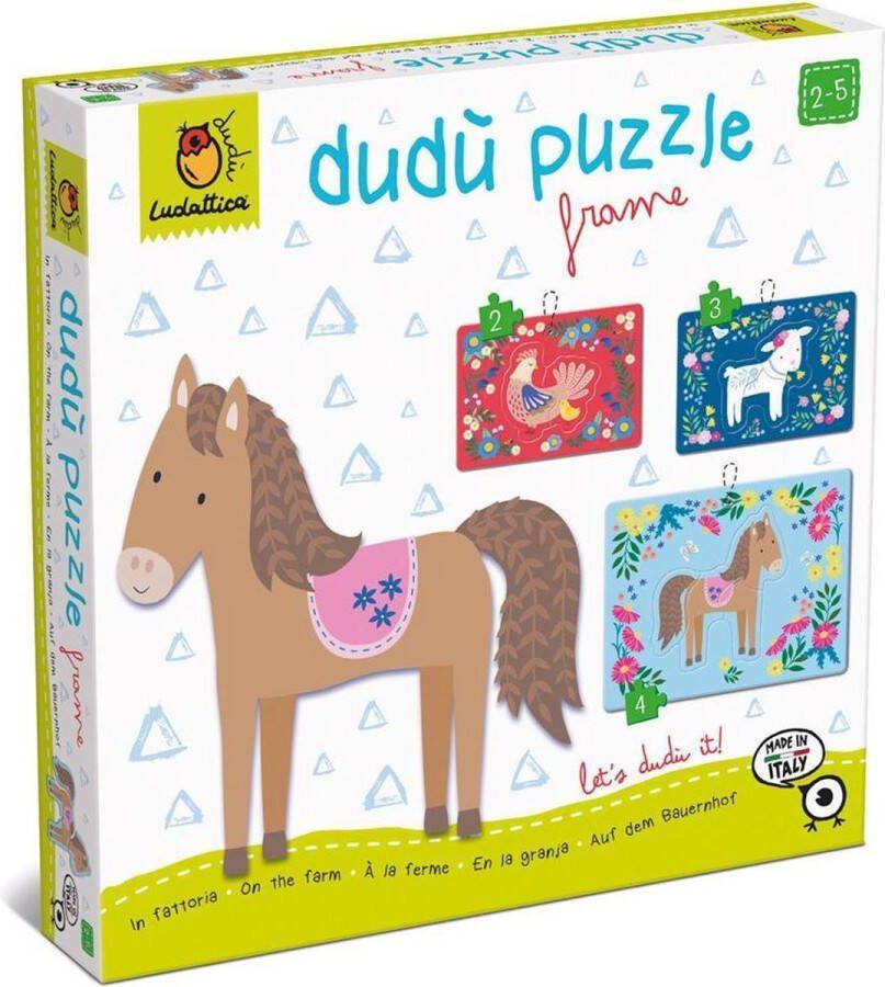 Ludattica Vormenpuzzel Farm Junior 22 5 Cm Hout 9-delig