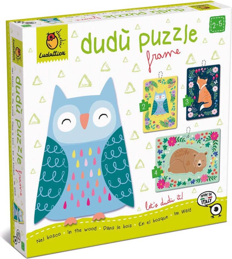 Ludattica Vormenpuzzel Woodland Junior 22 5 Cm Hout 9-delig
