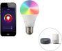 LUEDD Set van 3 smart E27 dimbare LED lamp A60 9W 700 lm 2200-4000K RGB - Thumbnail 1