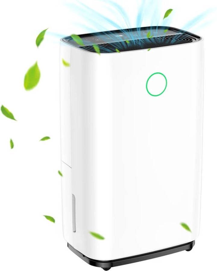 Luko OL20-D025C Draagbare Huis Ontvochtiger 20l Ontvochtigen Capaciteit 4 l Watertank Auto Drainage 24-uurs Timer