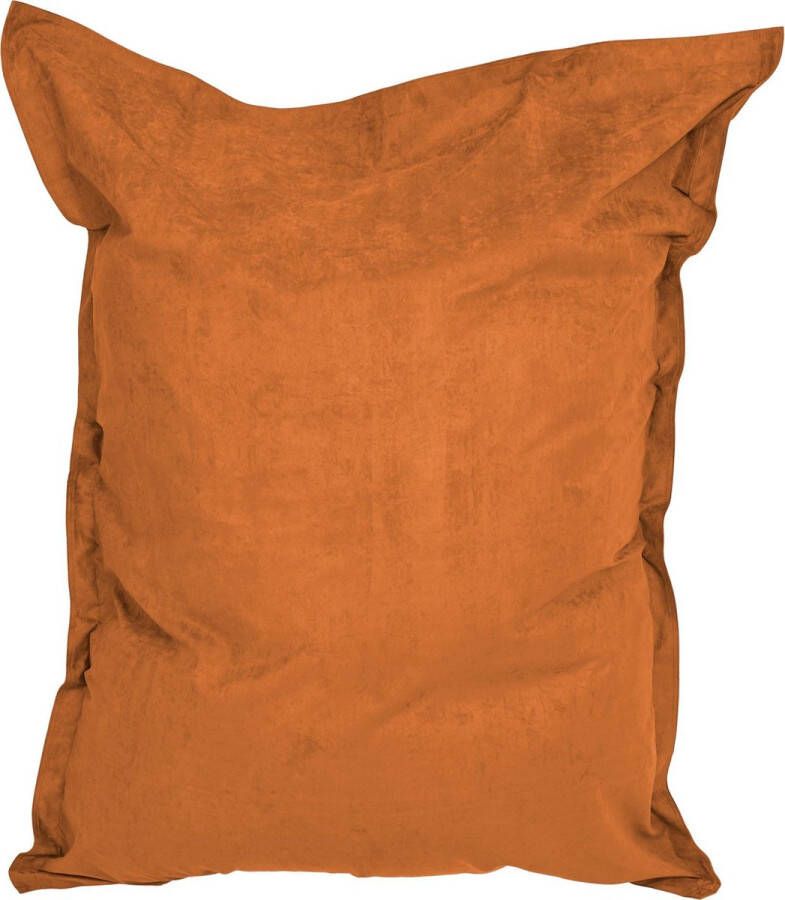 Lumaland Luxe XXL zitzak Beanbag van microvelours Indoor 380 Liter 140 x 180 cm Orange