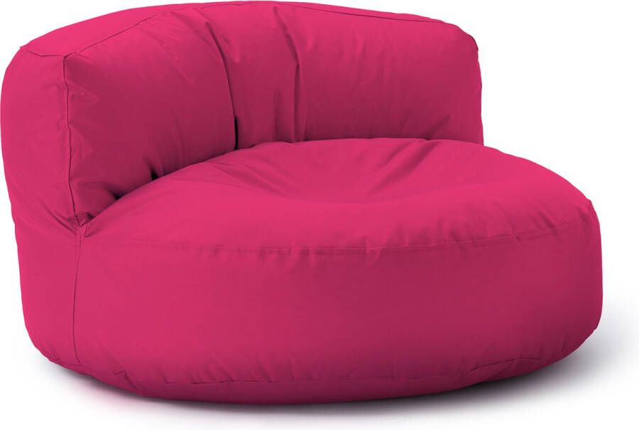 Lumaland Outdoor zitzak lounge ronde zitzak voor buiten 320 l vulling 90 x 50 cm roze