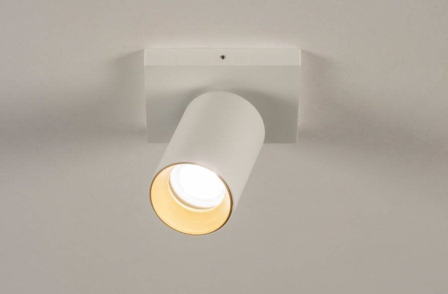 Lumidora Opbouwspot 31249 GU10 Wit Goud Metaal Badkamerlamp IP21