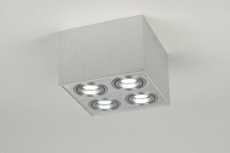 Lumidora Opbouwspot 70167 4 Lichts GU10 Aluminium