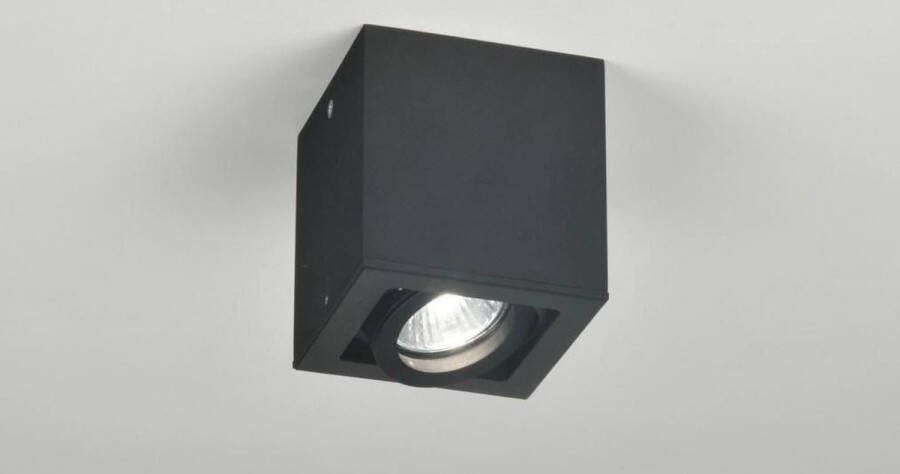 Lumidora Opbouwspot 71021 GU10 Zwart Metaal