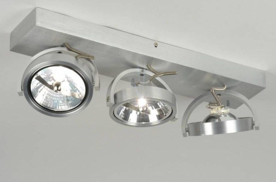 Lumidora Opbouwspot 71552 3 Lichts G53 105.0 Watt 1200 Lumen 2700 Kelvin Aluminium Metaal