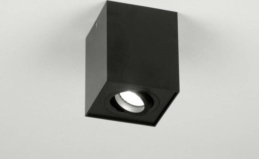 Lumidora Opbouwspot 71786 GU10 Zwart Metaal