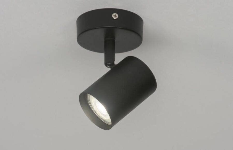 Lumidora Opbouwspot 72601 GU10 Zwart Metaal