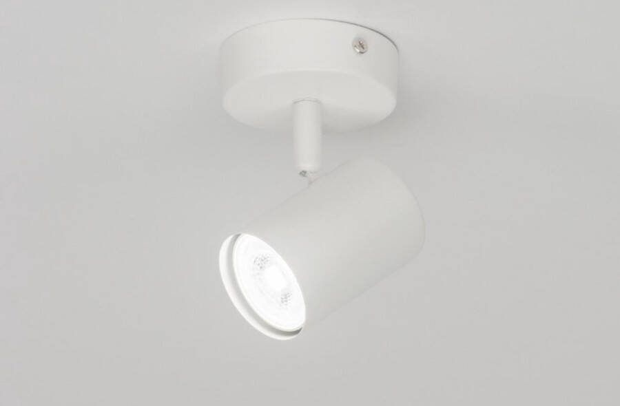 Lumidora Opbouwspot 72602 GU10 Wit Metaal ⌀ 8 cm