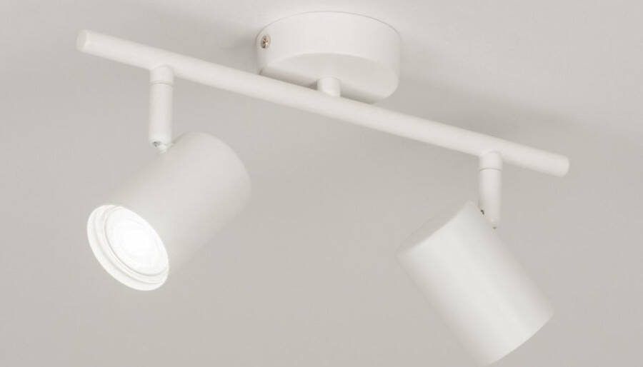 Lumidora Opbouwspot 72605 2 Lichts GU10 Wit Metaal