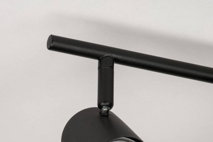 Lumidora Opbouwspot 72607 3 Lichts GU10 Zwart Metaal