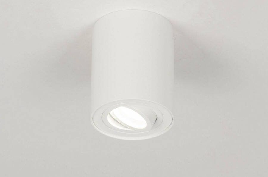 Lumidora Opbouwspot 73720 GU10 Wit Aluminium ⌀ 9.7 cm