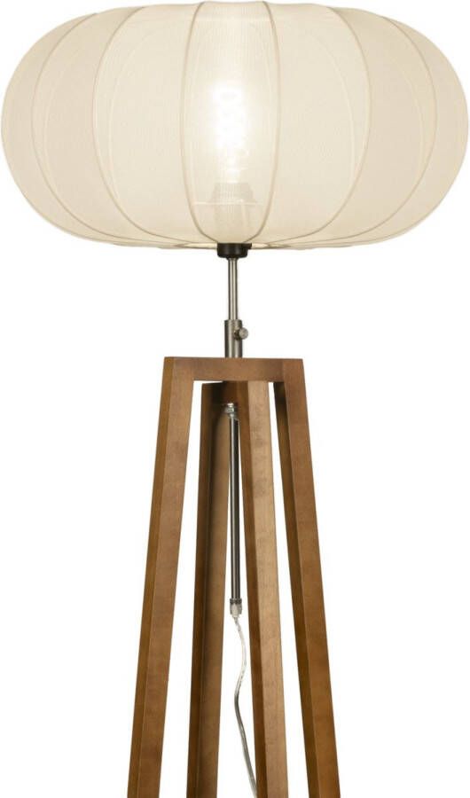 Lumidora Vloerlamp 31280 E27 Bruin Beige Hout ⌀ 50 cm