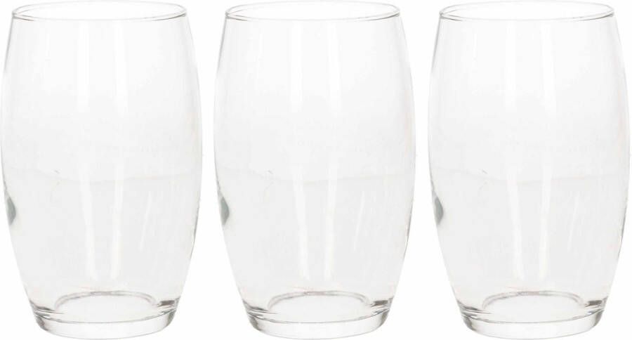 Luminarc 12x Stuks bolvormige tumbler waterglazen drinkglazen transparant 360 ml Glazen Drinkglas waterglas