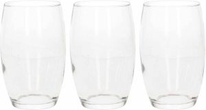 Luminarc 6x Stuks bolvormige tumbler waterglazen drinkglazen transparant 360 ml Glazen Drinkglas waterglas