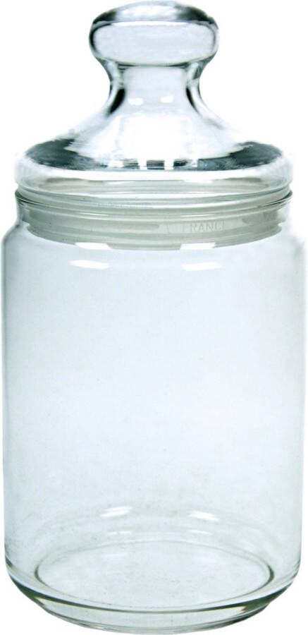 Luminarc Club Snoeppot Glazen Voorraadpot met glazen deksel Afsluitbaar 1 liter