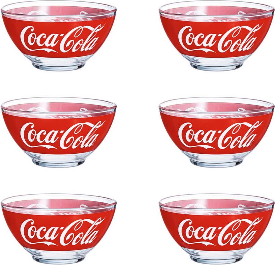Luminarc Coca Cola Classics Kommetje Ø13 2 cm Rood 6 stuks