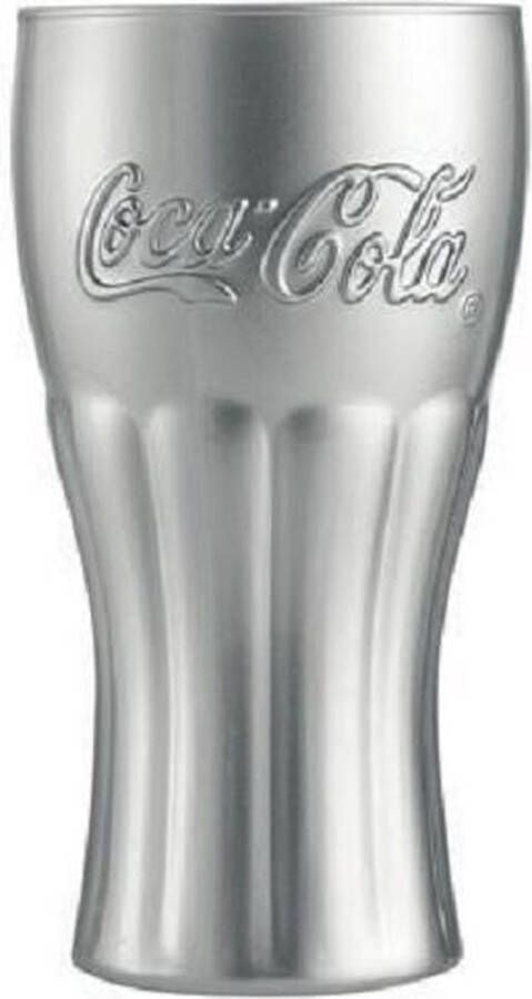 Luminarc Coca Cola Mirror Glazen Zilver -37cl (set van 6) En Yourkitchen E-kookboek Heerlijke Smulrecepten