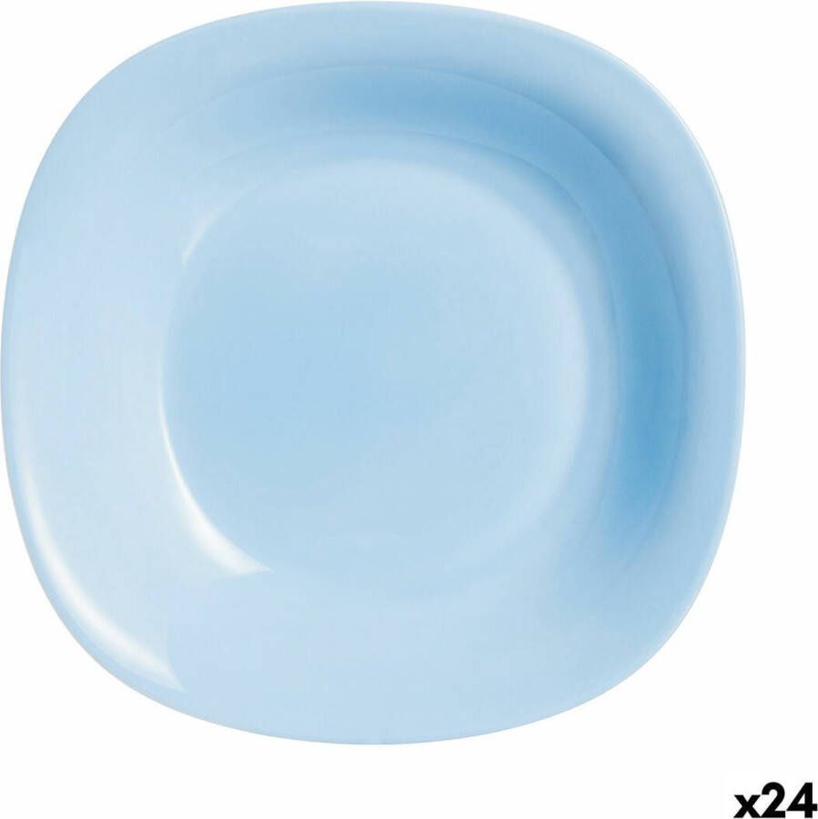 Luminarc Diep bord Carine Blauw Glas (Ø 21 cm) (24 Stuks)