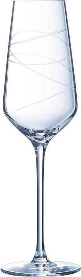 Luminarc Eclat Abstraction Champagneglas 21cl ( Set van 4 )