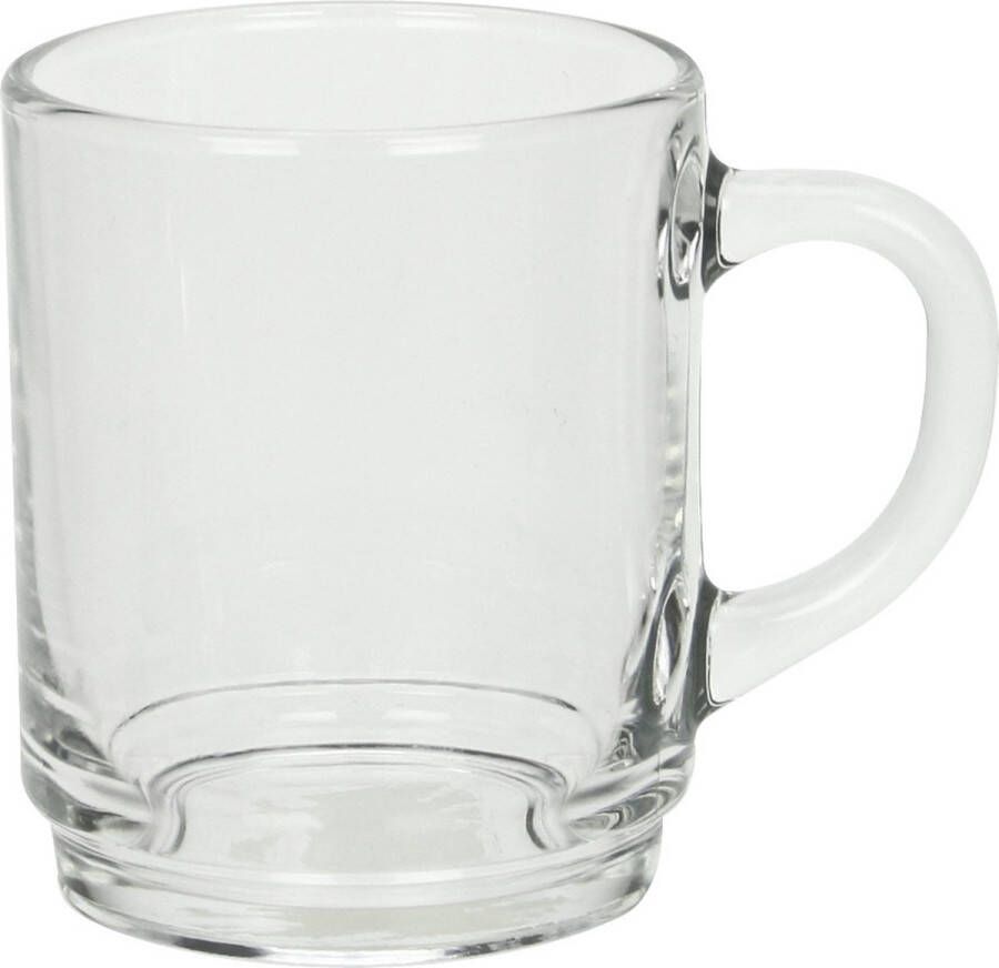 Luminarc Theeglazen Wales 6x transparant glas 6.5 x 8 cm 250 ml Koffie- en theeglazen