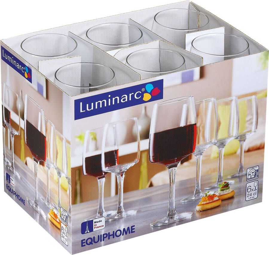 Luminarc Equipe Home Wijnglas 24cl Helder Set-6
